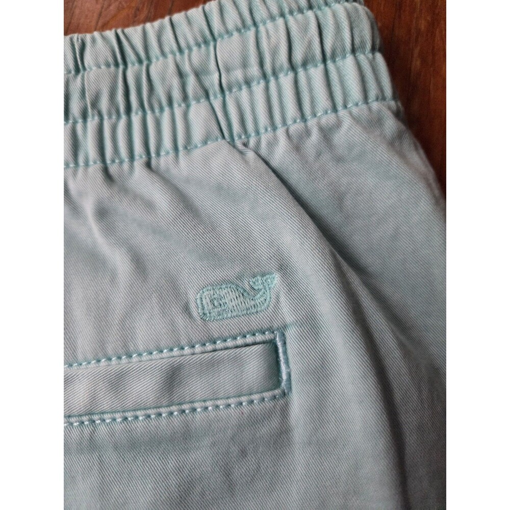 NWTs Vineyard Vines Boys Pull On Chino Shorts Aqua Cotton Stretch 14 - Picture 5 of 7